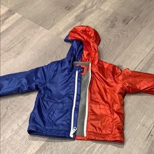 Gap color block jacket with fleece lining